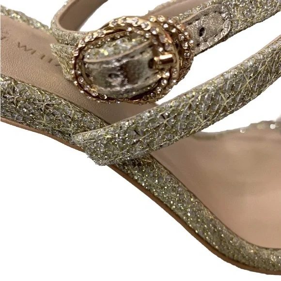 Stuart Weistman cristal buckle Glitter sandals - Picture 11 of 11